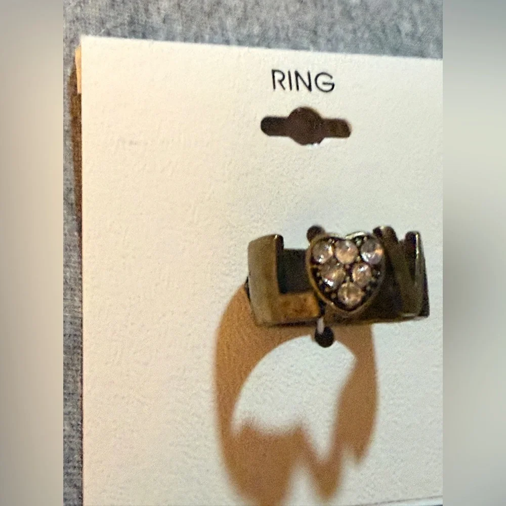 Silver Heart Love Ring NWT